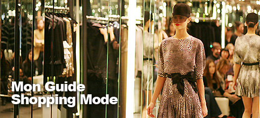 shopping mode bouton Guides Shopping