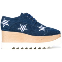 STELLA MCCARTNEY derbies à plateforme et motif d'étoiles STELLA MCCARTNEY derbies à plateforme et motif d'étoiles