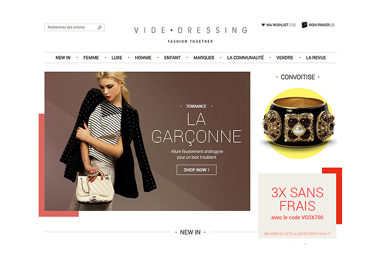 Vide dressing sac a main on sale